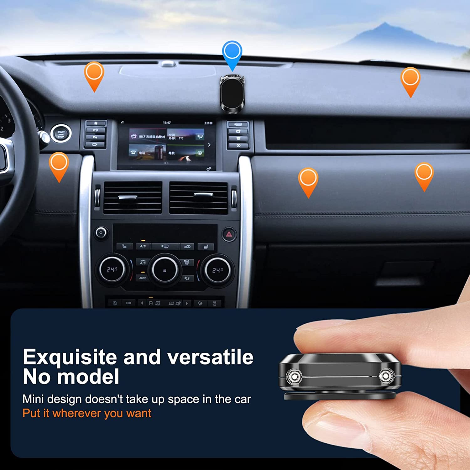 🔥Last Day Promotion 49% OFF - Alloy Folding Magnetic Car Phone Holder