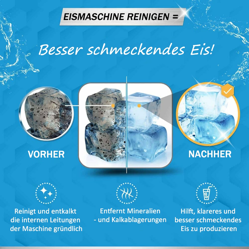 🧊✨Eismaschinenreiniger & Entkalker – 24 Reinigungstabletten, kompatibel mit Frigidaire, Opal