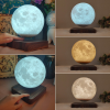 (🎄CHRISTMAS EARLY SALE-48% OFF) 3D LED Magnetic Levitation Night Light Moon(FREE SHIPPING NOW!)