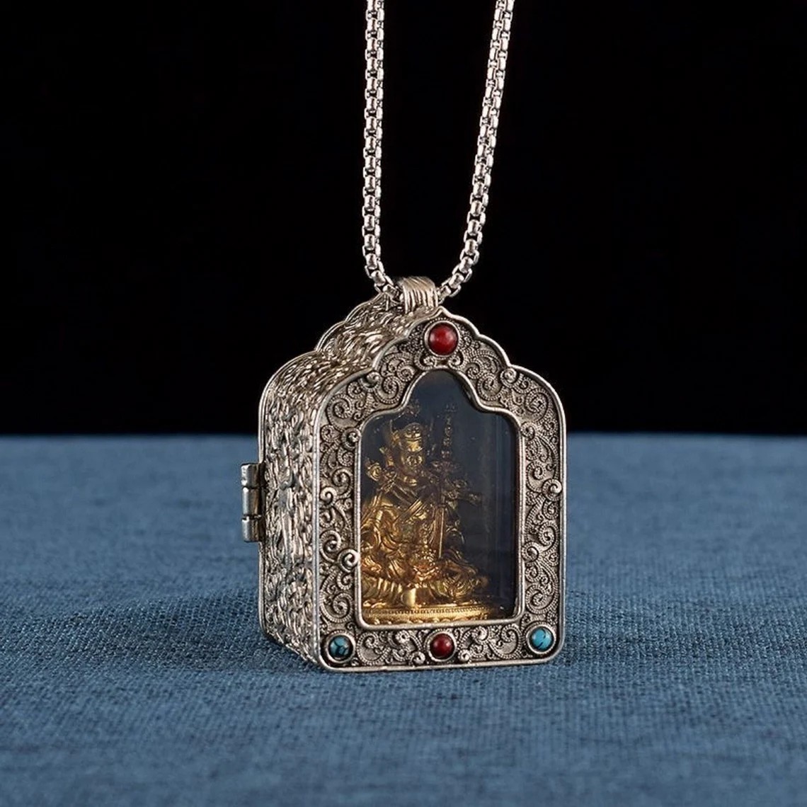 📿Lucky Pure Bronze Buddha Amulet Pendant