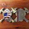 Firefighter Challenge Coin - Fire Respirator Axe Shape
