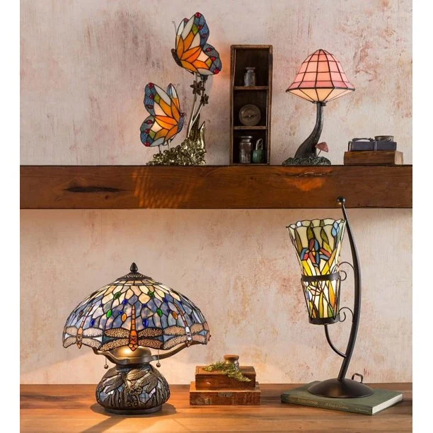 Stained Colored Glaze Series Table Lamp