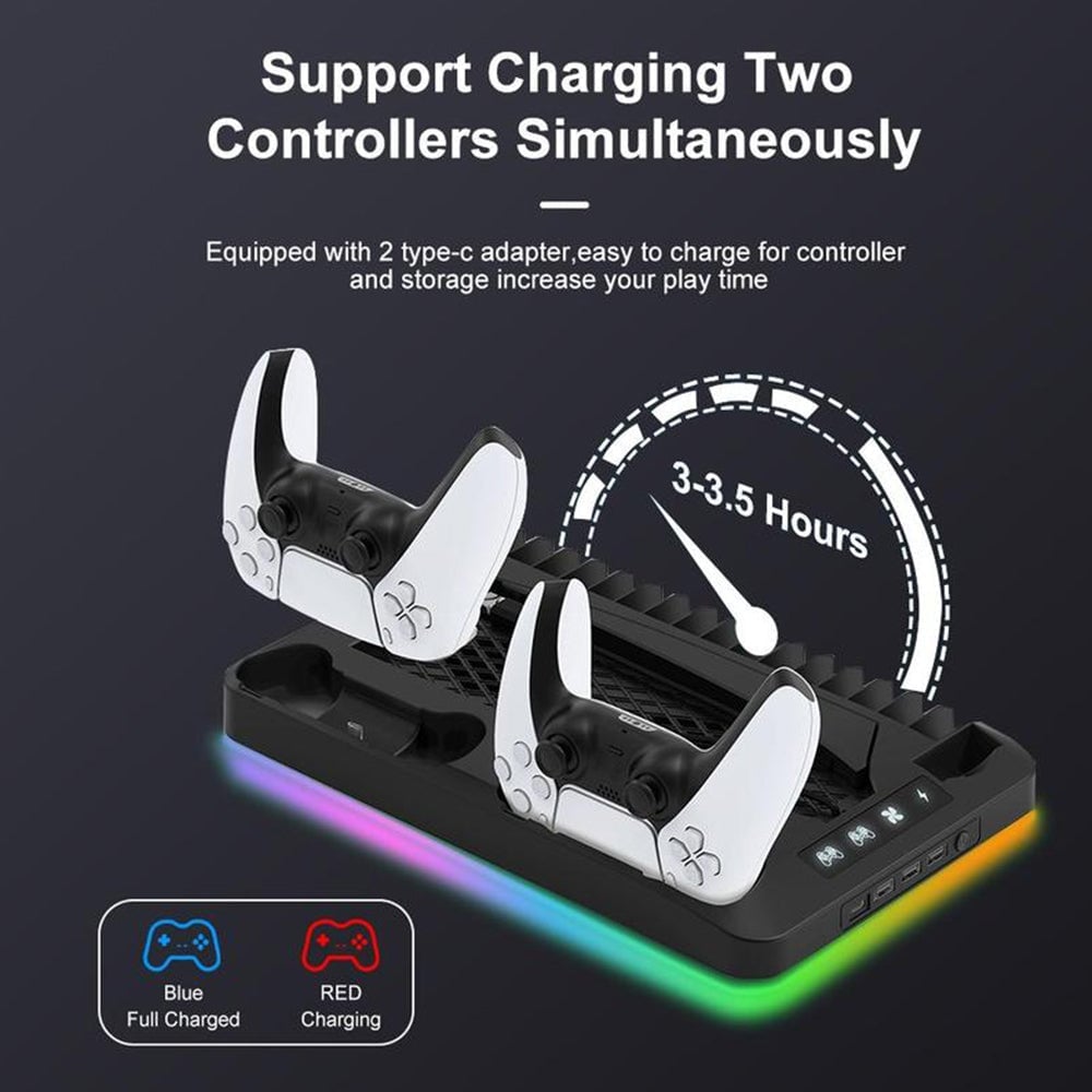 🎁Last Day Promotion 49% OFF🔥Charging Base Cooling Bracket for Dual PS5 Controller