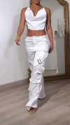 Women's Suspender Top + Pants Casual Suit