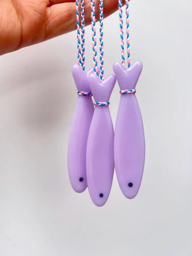 🔥LAST DAY🐟️Handmade Stained Glass Sardine Suncatcher!