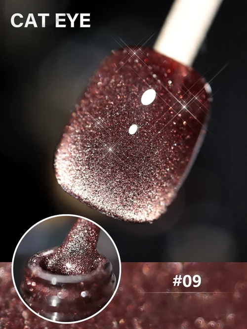 🔥🔥（Summer Hot Sale 45% OFF💎）Laser Diamond Cat Eye Nail Polish－Buy 5 Get  3 Free  & Free Shipping