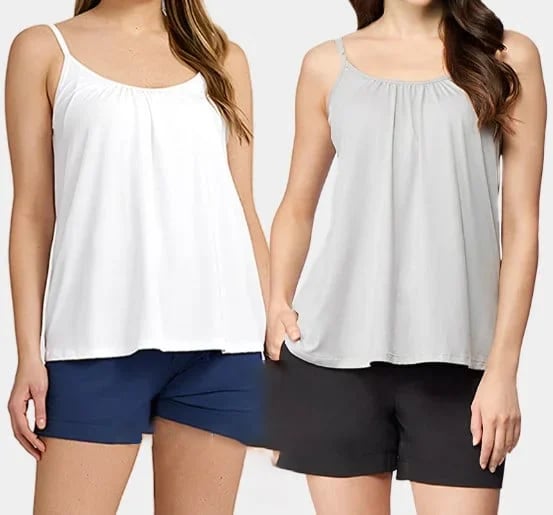 🔥Locker sitzendes Tank-Top mit integriertem BH