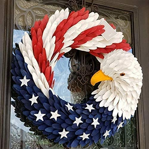 💝2023 Independence Day Sale 48% OFF🎁American July 4th Eagle Wreath