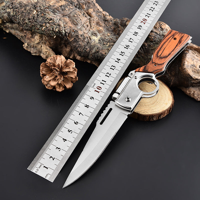 100% Stainless Steel Pocket Knife •