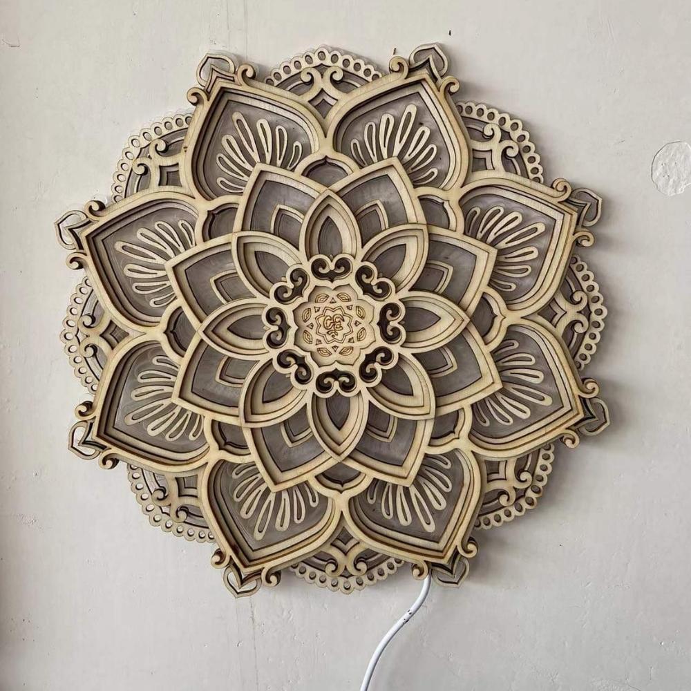 Lotus Flower Mandala Light Lamp(Buy 2 Free Shipping)