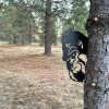 Bigfoot metal art showing middle finger