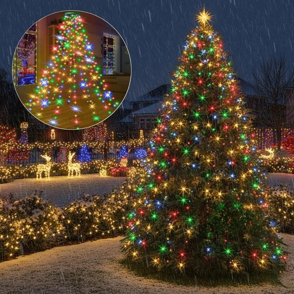 🎄Feiertags-Vorverkauf: Sparen Sie 49 %🔥Weihnachtsbaum-Wasserfalllichter mit Ring(Wasserdicht)
