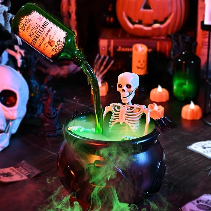 🎁TikTok Last Day Sale - 70% OFF✨Cauldron Halloween Decor (With Magic Floating Potion Bottles & Diffuser)