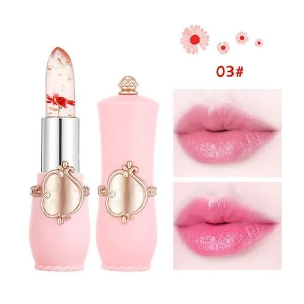 🎁TikTok Spring Last Day Promotion 48% OFF-🎁-Crystal Jelly Flower Color Changing  Lipstick