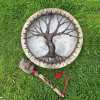 🔥Handmade Shaman Drums 'Tree Of Life' Spirit Music