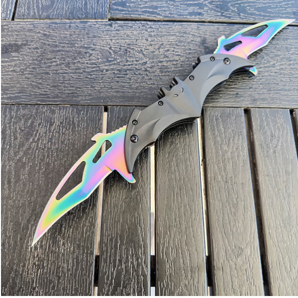 🦇🔪Dark Bat Knight Double Blade Folding Pocket(🔥Buy 2 Get 1 Free🔥)