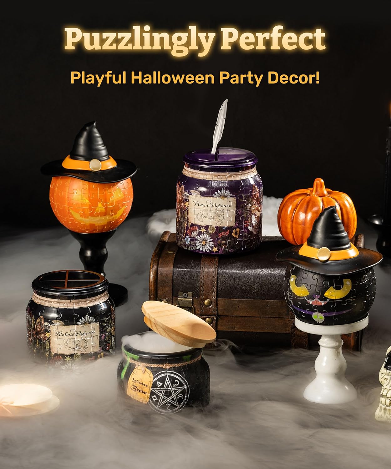 🎁TikTok Last Day Sale - 70% OFF🔥🎃LED Jack O’ Lantern Decor with Flameless Tea Lights✨BEGINNER’S 3D PUZZLE TRIUMPH