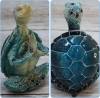 2 Pcs Sea Turtle Meditating Yoga Figurines