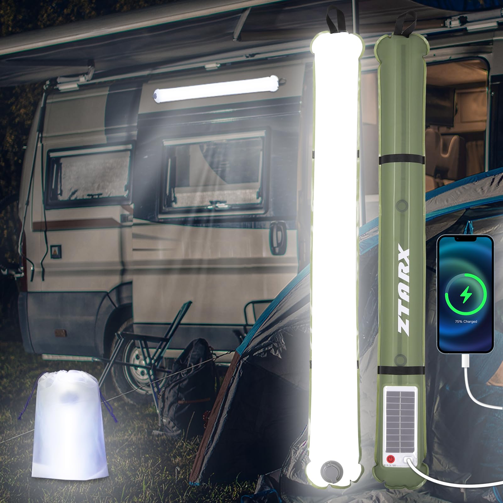 Inflatable Solar Camping Light