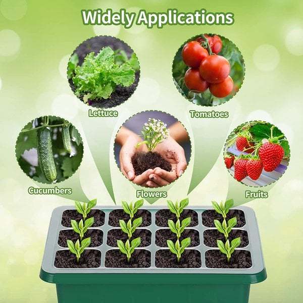 (🔥Last Day Sale-50% OFF)Seed Starter Trays with Grow Light-Buy 2 Get 1 Free