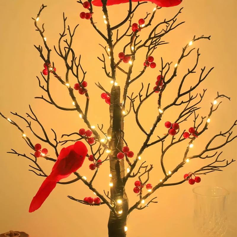 🎄TikTok Christmas Sale -70% OFF🐦Vintage Glowing Tree with Cardinals