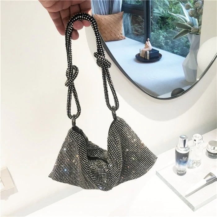 (🔥HOT SALE TODAY - 49% OFF) Luxury Design Shiny Rhinestones Handbag