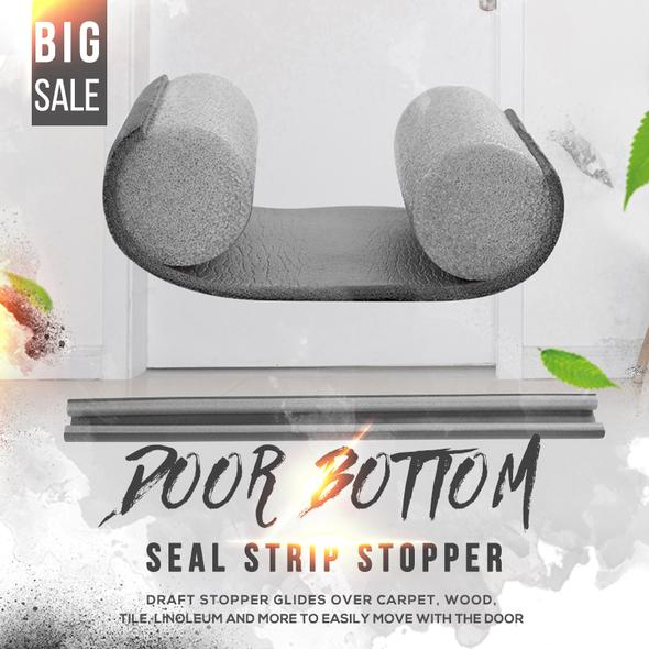 (🎁Happy Mother's Day - Buy 3 Get Extra 20% OFF)Door Bottom Seal Strip Stopper