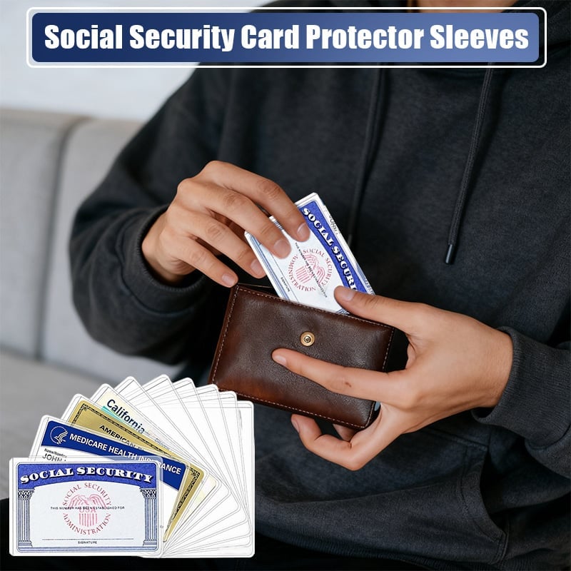 🎁TikTok Last Day Sale - 70% OFF✨Social Security Card Protector Sleeves