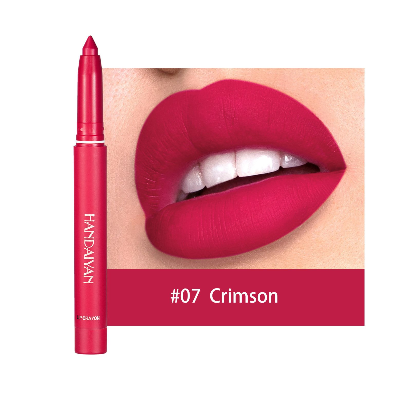 (🎅EARLY CHRISTMAS SALE-49% OFF)12 Color HANDAIYAN Rotating Sharpenable Matte Lipstick Pencils