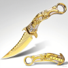 🐉 Dragon Folding Pocket Knife – Titanium-Plated Handle & Razor-Sharp Blade