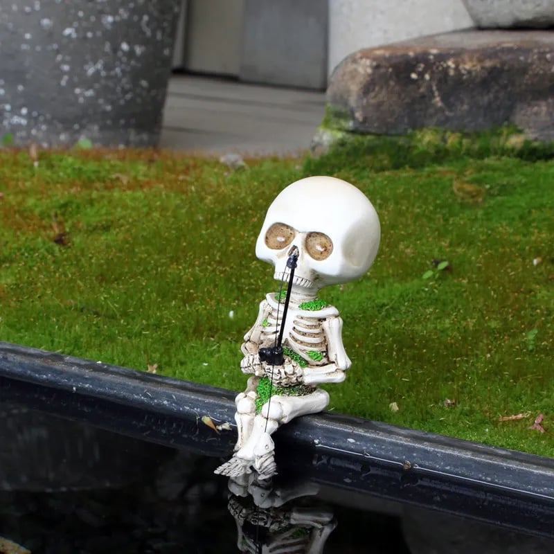 TikTok Last Day Promotion -60% OFF🎉Fishing Skeleton Garden Accessory