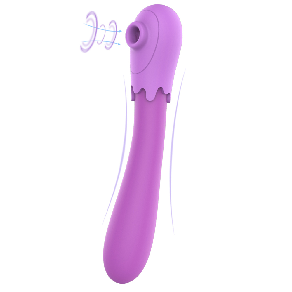 SHEMESIX - Female Masturbation Vibrator Eggplant G-Spot Nipples Clit Stimulation Sucking Vibrator