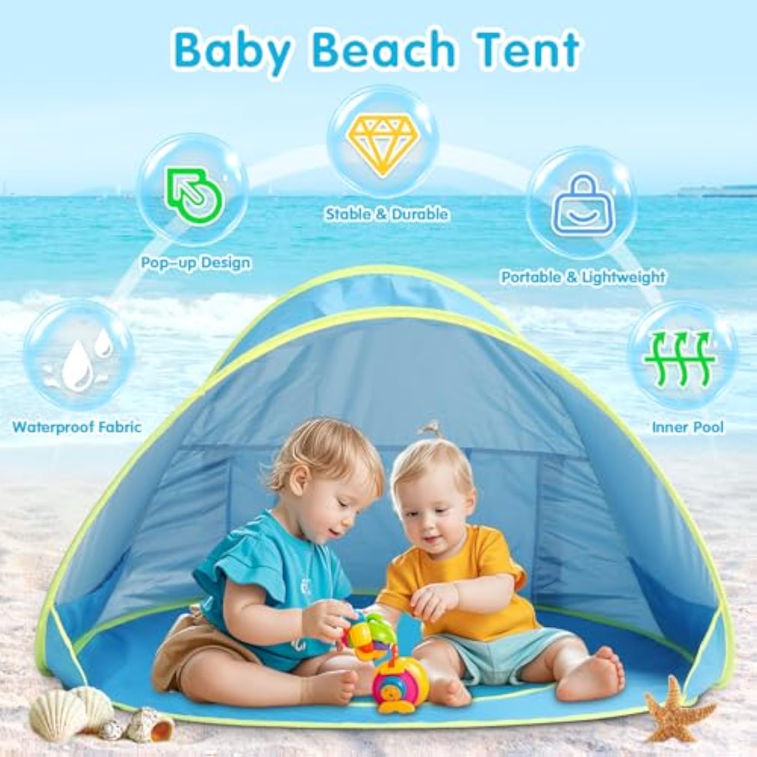 🌴Outdoor Children's Camping Sunshade Beach Tent
