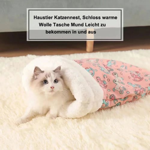 🔥Letzter Tag 49% Rabatt🐾Gemütliches Heimtiernest für kleine Katzen und Hunde
