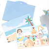 DIY Beach Party|Spring Outing|Dessert Shop|Sushi Restaurant Sticker Scenes