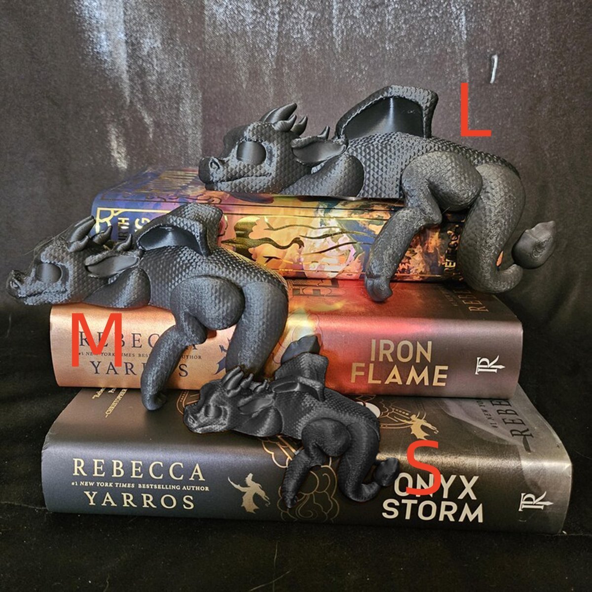 🔥🔥2025 Mother's Day Gift 49% Off--📚3D Printing Sleeping Bookshelf Dragon