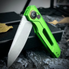 Spring Assist Button Lock Knife, 7550, Stainless Steel
