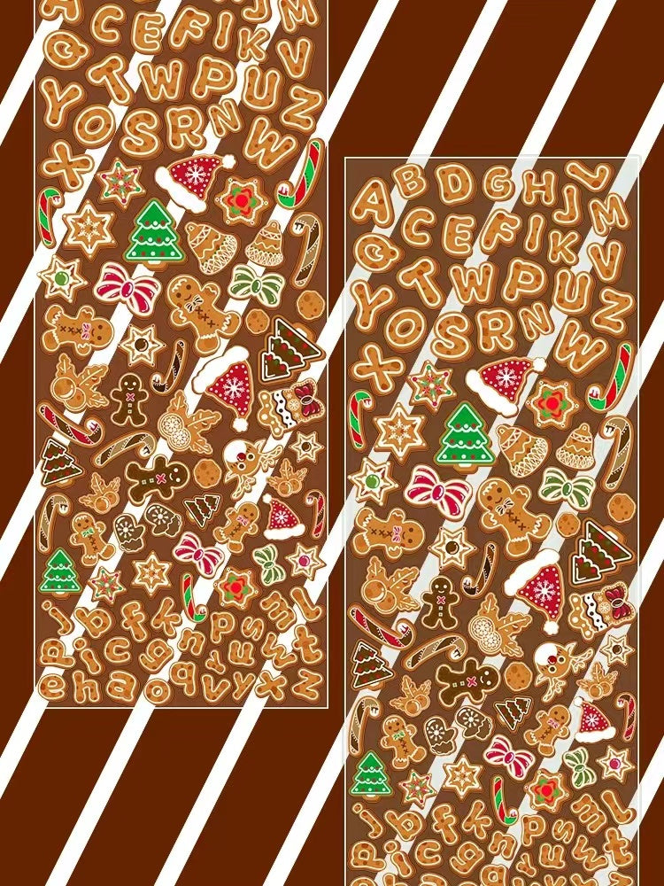 Christmas Gingerbread Sticker Sheet