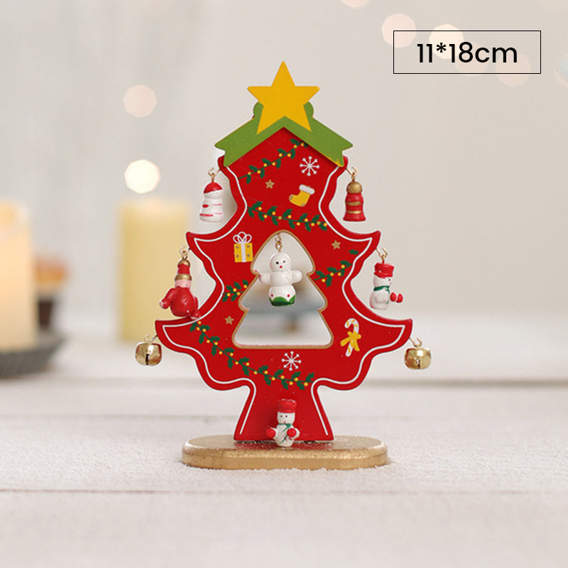 (🎄2022 Christmas Hot Sale- 49% OFF) DIY Wooden Mini Christmas Tree Set-Buy 4 Get Extra 20% OFF