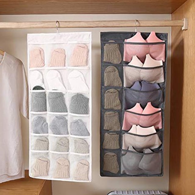 (🔥LAST DAY PROMOTION - SAVE 49% OFF)Dual Sided Wall Shelf Wardrobe Storage Bags-Buy 2 Get 1 Free