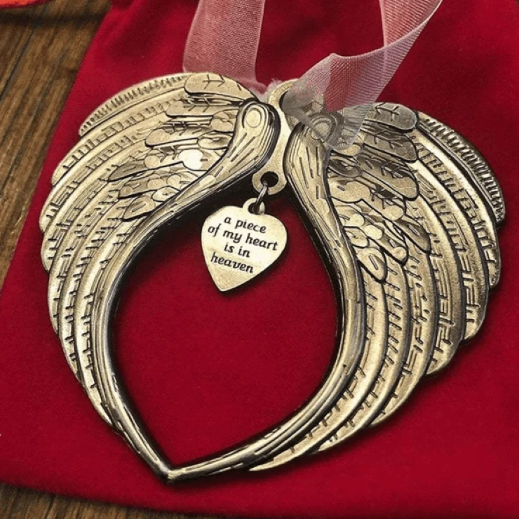 (Early Christmas Sale- 48% OFF) Christmas Ornaments Angel Wings Bell