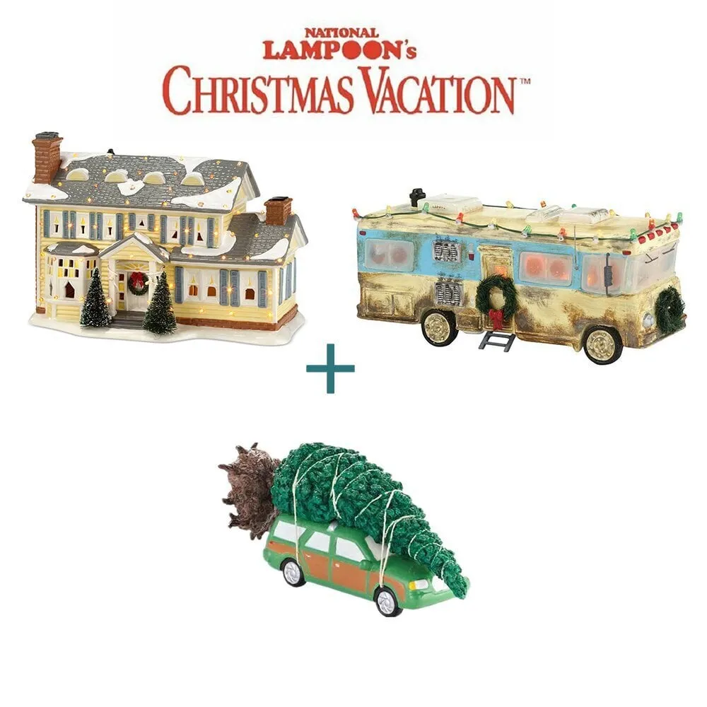 🎅National Lampoon's 🎄Christmas Vacation-Inspired Ceramic Village