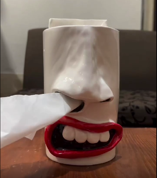 🎄(🔥Black Friday Sale: Save $10)🎄-Handmade Funny Face Tissue Holder