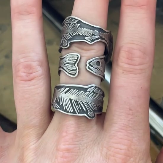⏰LAST DAY SALE 50% OFF💥Fish Fossil Ring⚡BUY 2 GET 1 FREE & FREE SHIPPING
