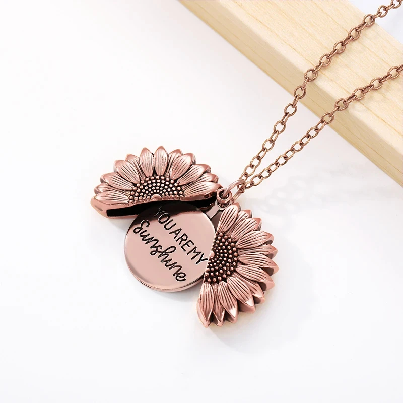 💖Valentine's Day Sale - 50%🌞YOU ARE MY SUNSHINE SUNFLOWER PENDANT NECKLACE