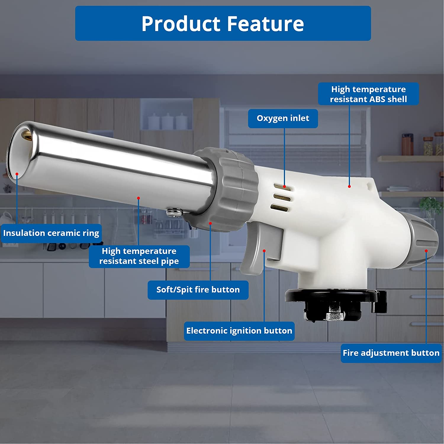 (🔥Last Day Promotion- SAVE 48% OFF)Portable Gas Torch Gun(BUY 2 GET FREE SHIPPING)