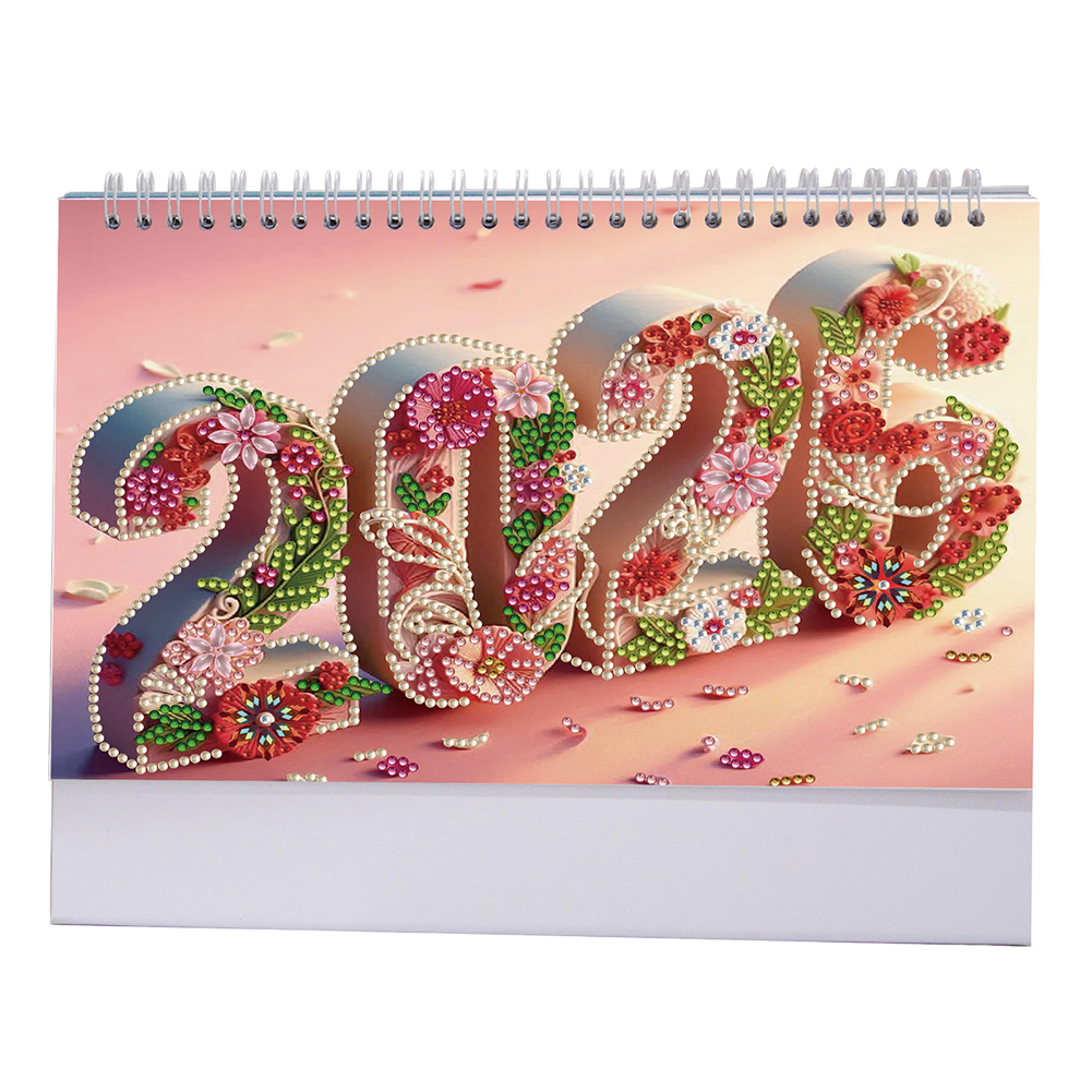 🔥Last Day Promotion 50% OFF🔥2026 DIY Special Shape Desktop Diamond Standing Calendar