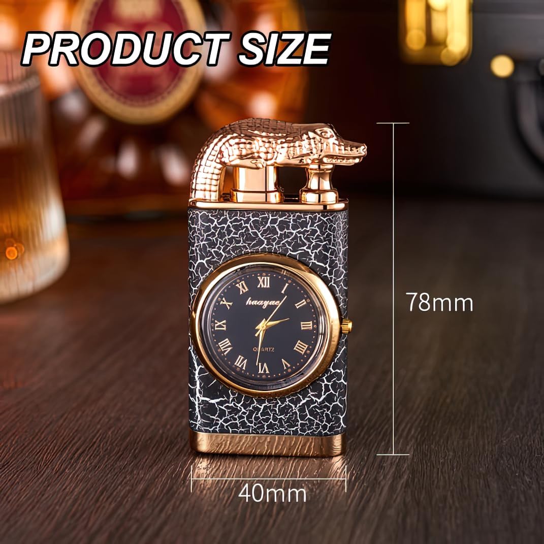 Crocodile Sapphire Dial Windproof Lighter - Buy 3 Get Extra 15% Off & Free Shipping