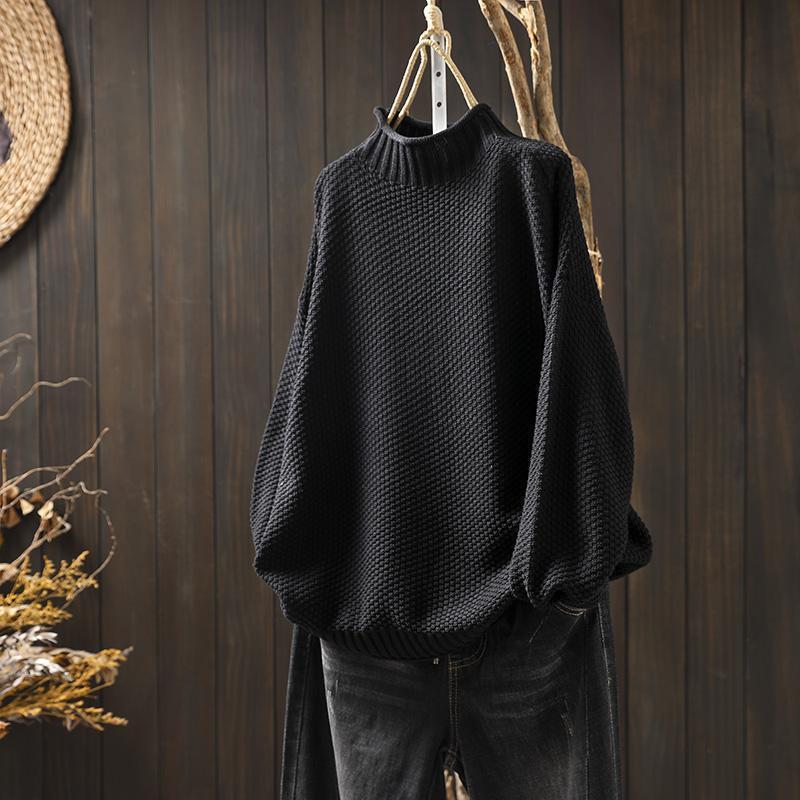 🔥LAST DAY 50%OFF🔥-- Turtleneck three-dimensional diamond knitted sweater,BUY 2 FREE SHIPPING