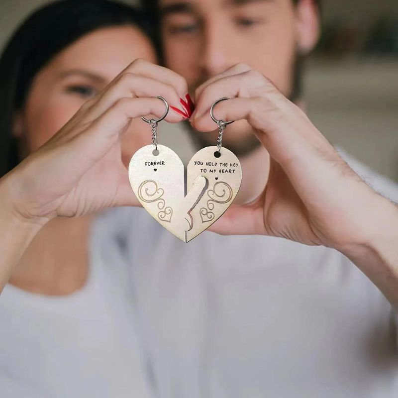 (💖Valentine's Day Sale - 50% OFF) You Hold The Key to My Heart & Forever Couple Keychain